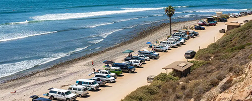 San Onofre State Beach Between the Route of Los Angeles and San Diego Book Premium Limo Services near you